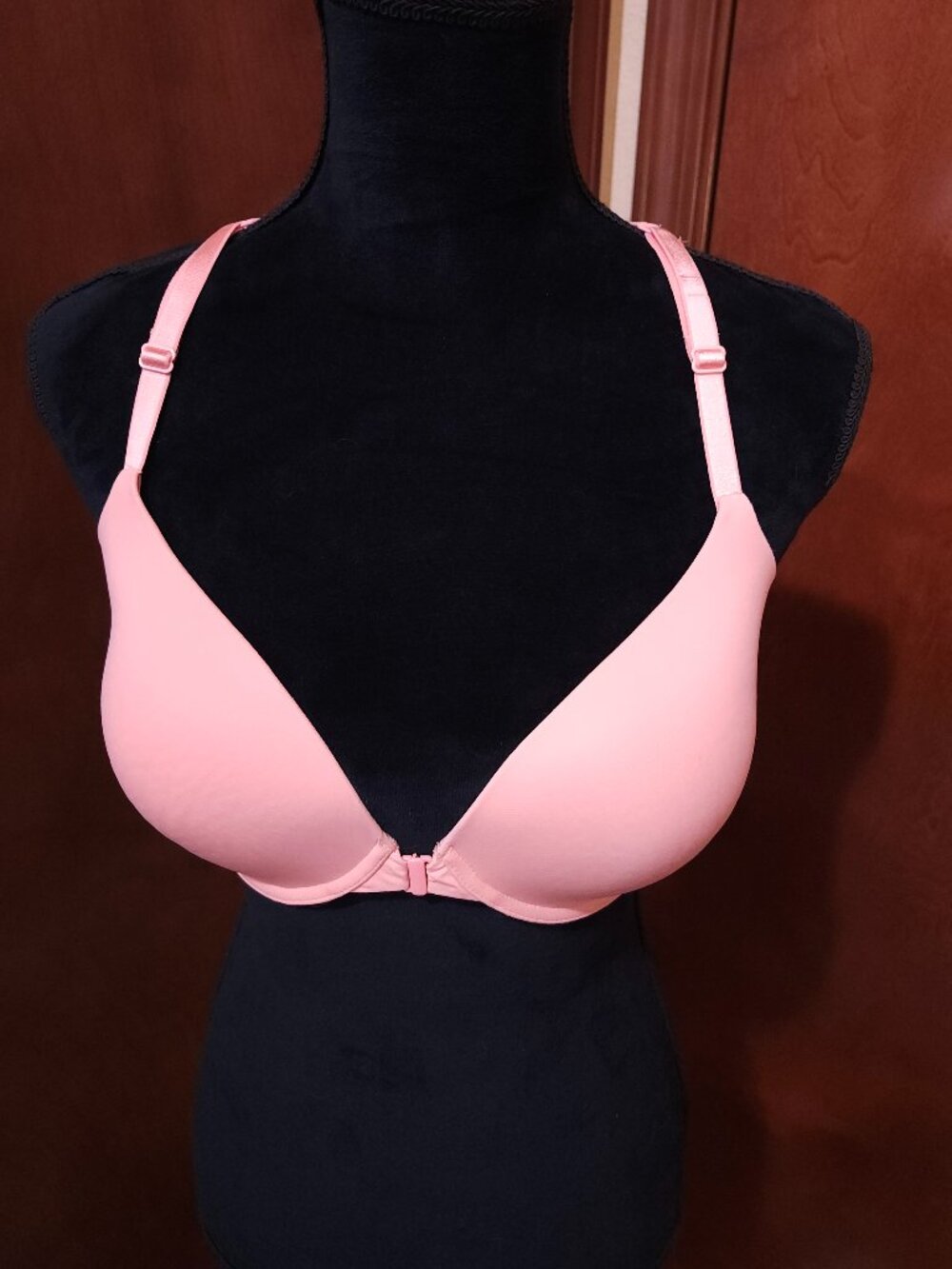 Victoria's Secret T-shirt Lined Demi 34DD Pink Front Close Mesh (Make an Offer)
